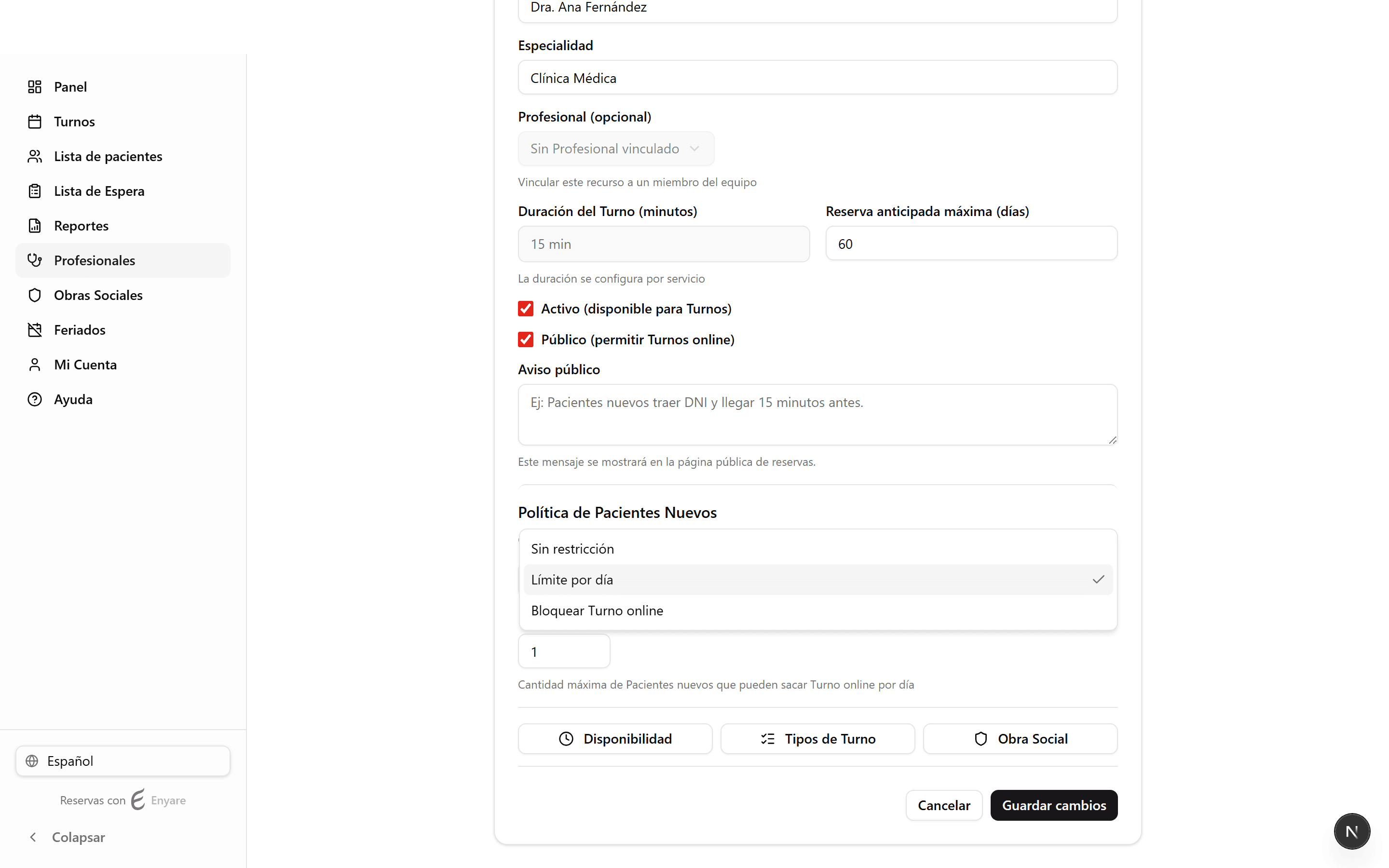 First-visit policy options