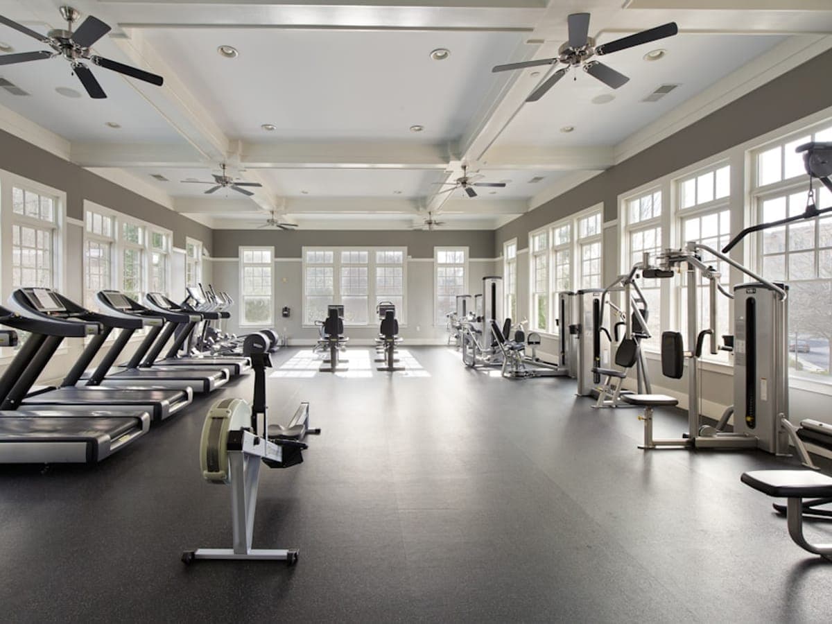Gym class with spots booked online